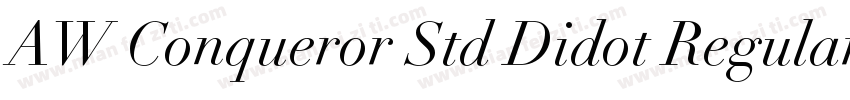 AW Conqueror Std Didot Regular字体转换